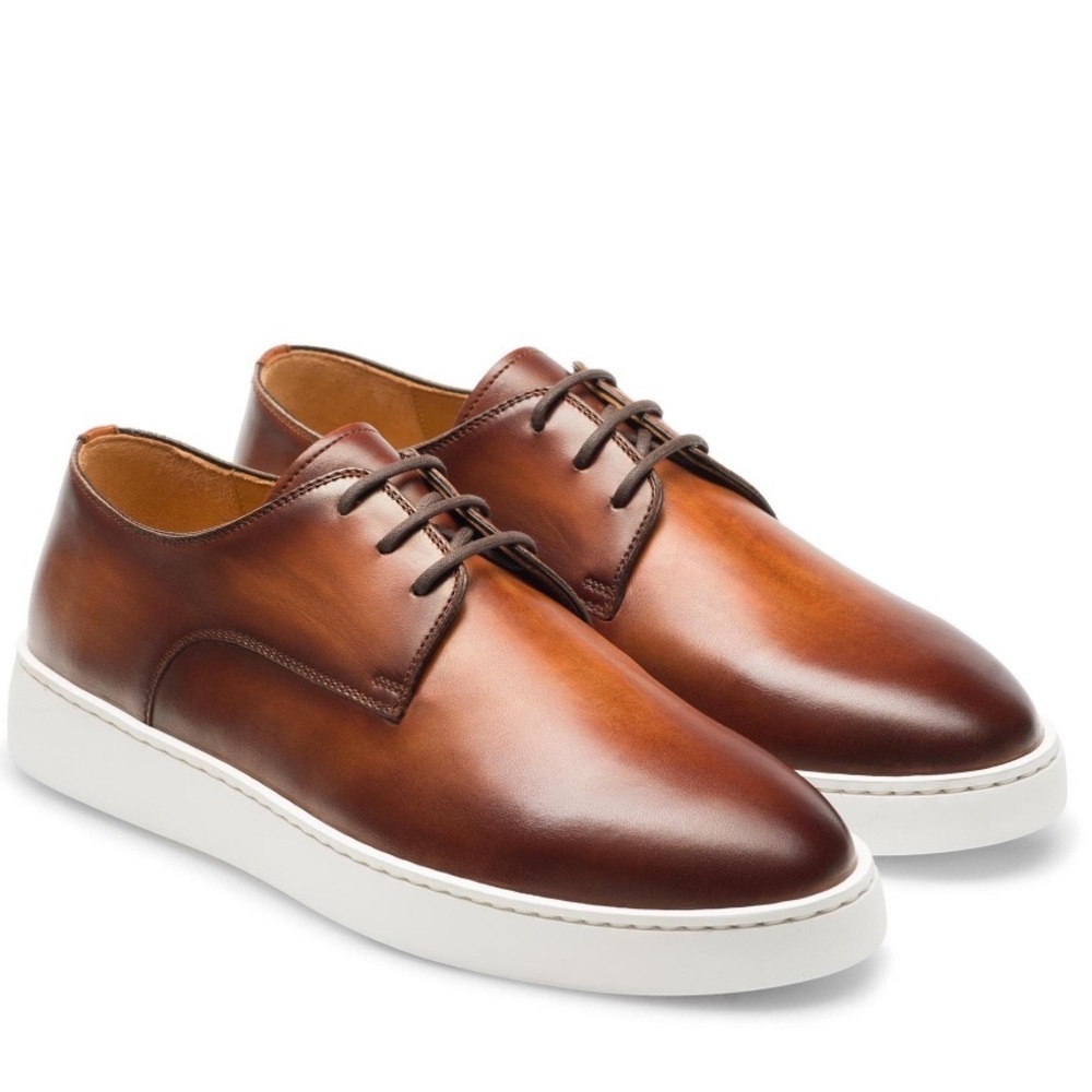 Magnanni Lonzo Hybrid Dress Sneaker in Cognac Size 7.5